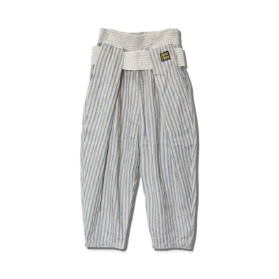 KAPITAL LINEN BLUES HICKORY SHIMOKITA PANTS "Beige"