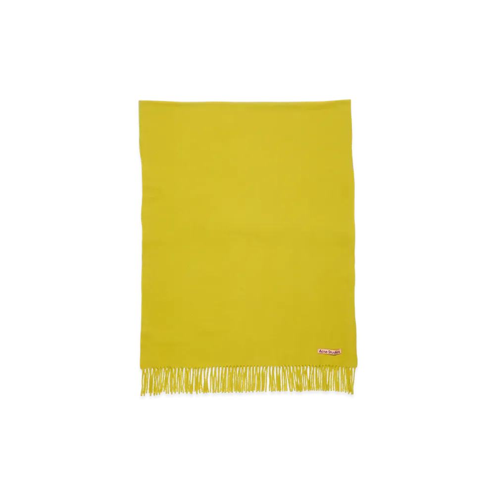 Acne Studios Fringed Wool Scarf - Oversized "Gold"