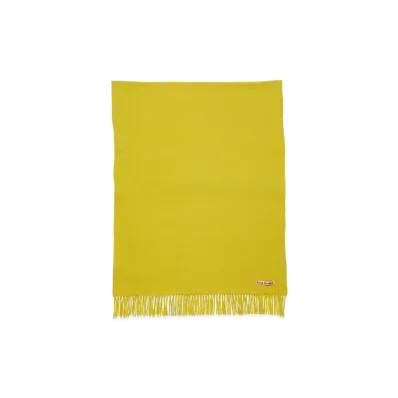 Acne Studios Fringed Wool Scarf - Oversized "Gold"
