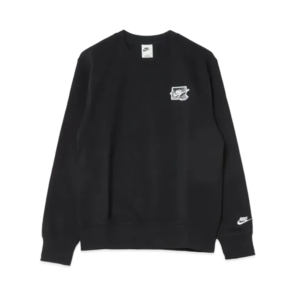 Nike Club FT Volt L/S Crew "Black"