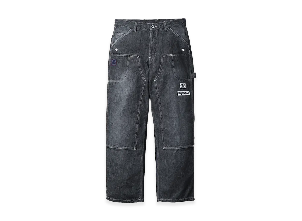 NEIGHBORHOOD x M&M . Washed Denim Painter Pants "Black"
