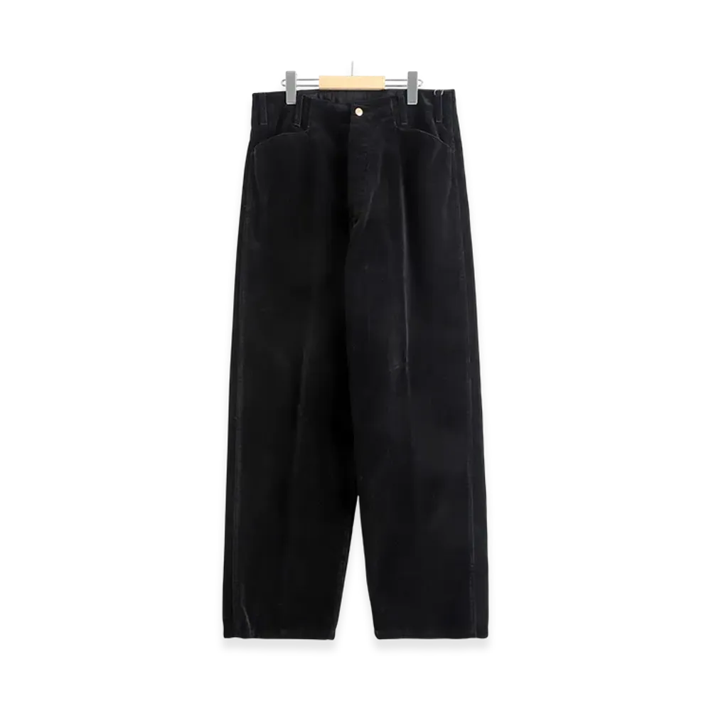 COMOLI Corduroy Work Pants "Black"