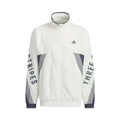 adidas Warding Oversized Fit Woven Full-zip Jacket "Off White"