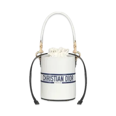 Dior Vibe Small Bucket Bag Smooth Calfskin "White"