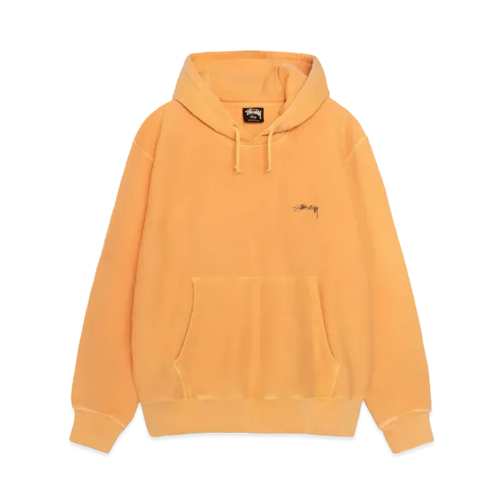Stussy Smooth Stock Pigment Dyed Hoodie "Orange" (FA24)