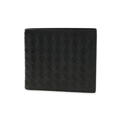 Bottega Veneta Intrecciato Calfskin Bi-fold Wallet "New Light Grey"