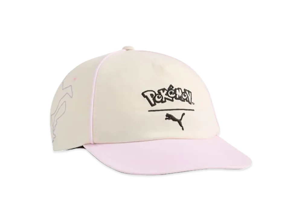 PUMA x Pokemon Kids Dad Cap "Alpine Snow/Pearl Pink"
