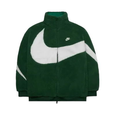Nike Big Swoosh Reversible Boa Jacket "Gorge Green"