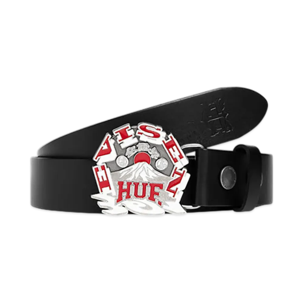 HUF x Evisen Hufuji Buckle Belt "Black"