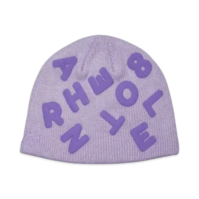 HTH random logo beanie "PURPLE"