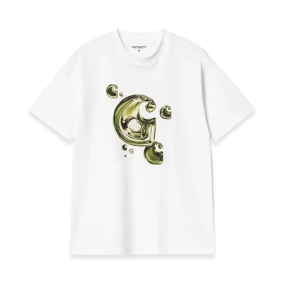 Carhartt WIP S/S Solar Chrome C-Logo T-Shirt "White"