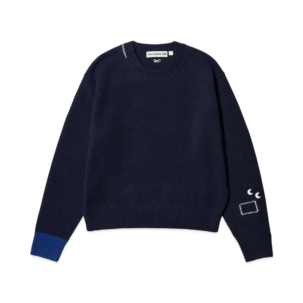 Uniqlo X Anya Hindmarch Premium Lamb Crew Neck Sweater "Navy"