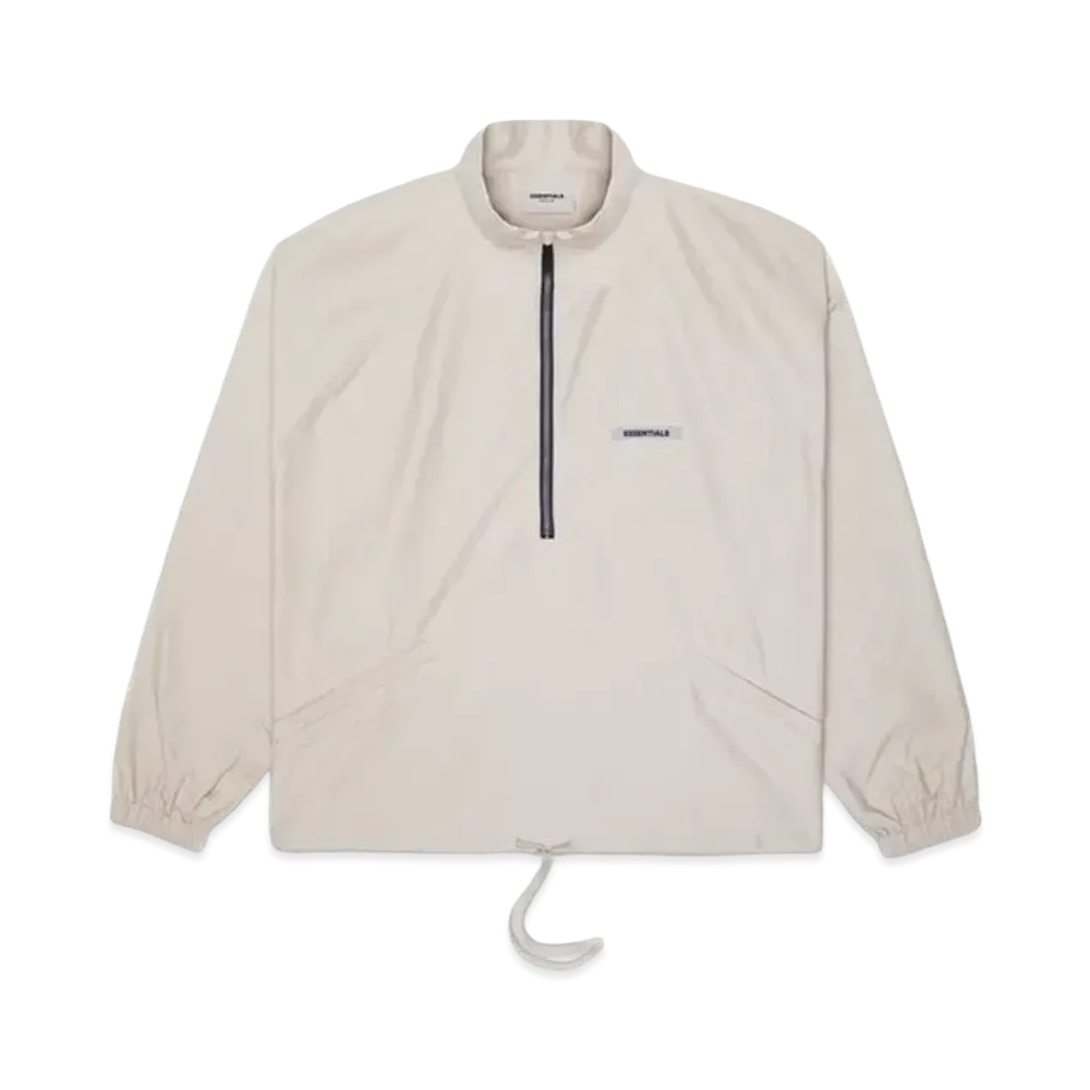 FEAR OF GOD ESSENTIALS Half Zip Track Jacket "Moss"