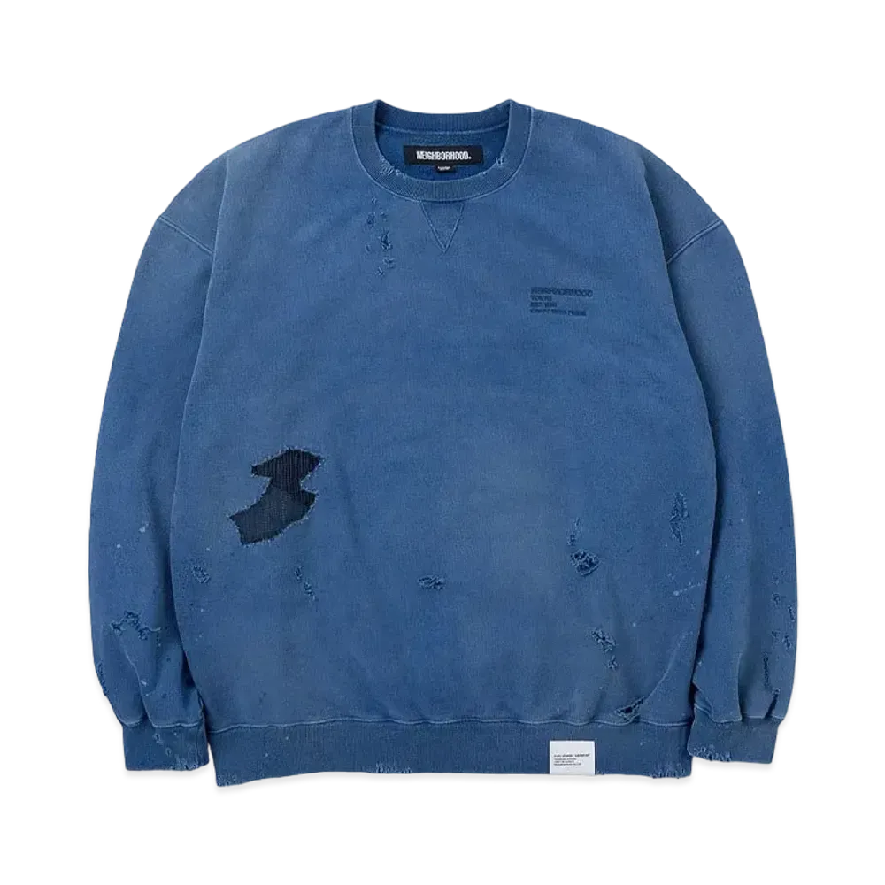 NEIGHBORHOOD 24SS Savage Sweat Shirt LS "Navy"