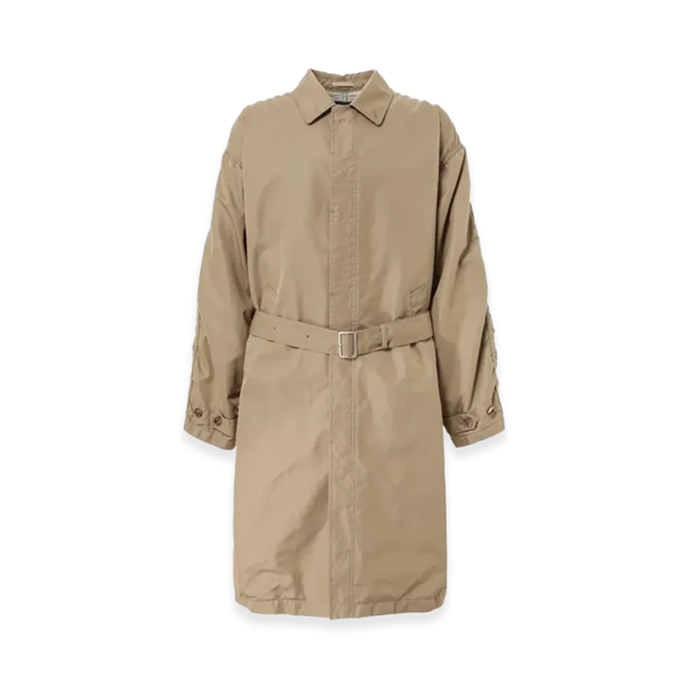 COMME des GARCONS HOMME Cotton Polyester Garbardine Coat "Beige"
