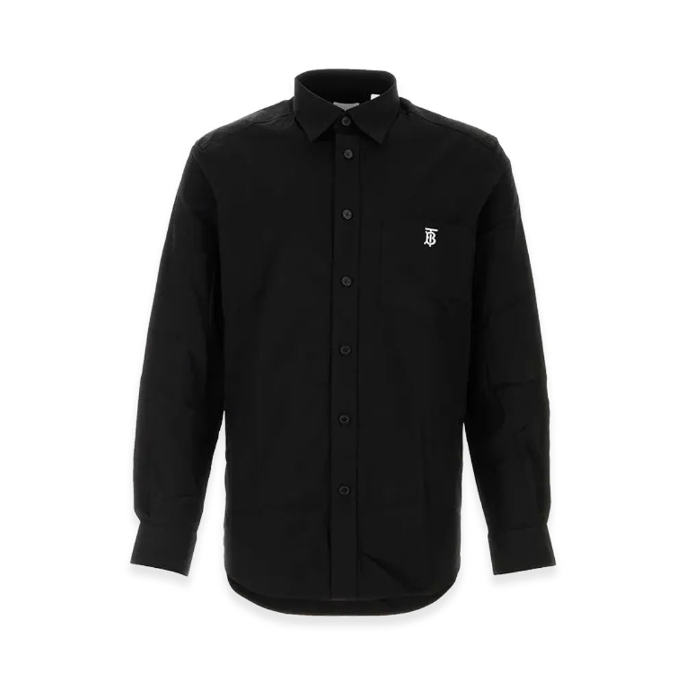 Burberry Stretch Poplin Shirt "Black"