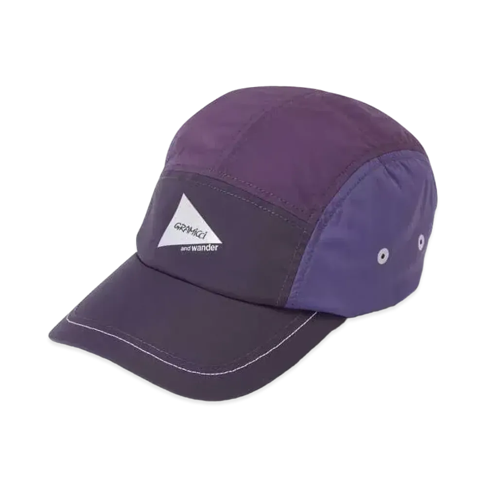 GRAMICCI x and wander Patchwork Wind Cap "Multi Purple"