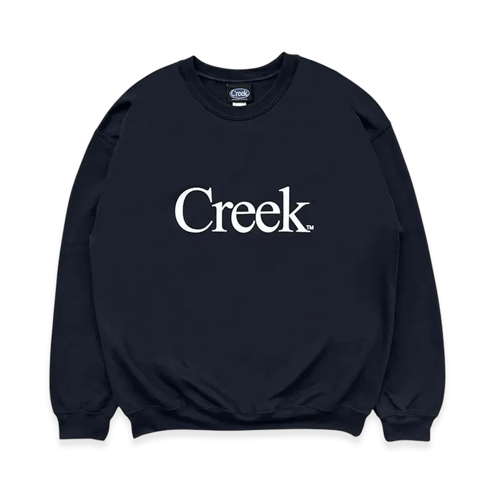 Creek Angler's Device Logo Crewneck "Black"