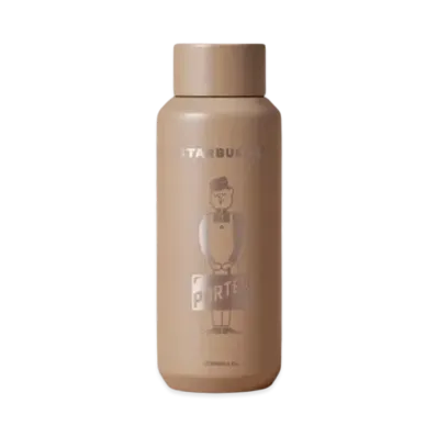 PORTER x STARBUCKS Recycled Stainless Bottle 355ml "Matte Latte Beige"
