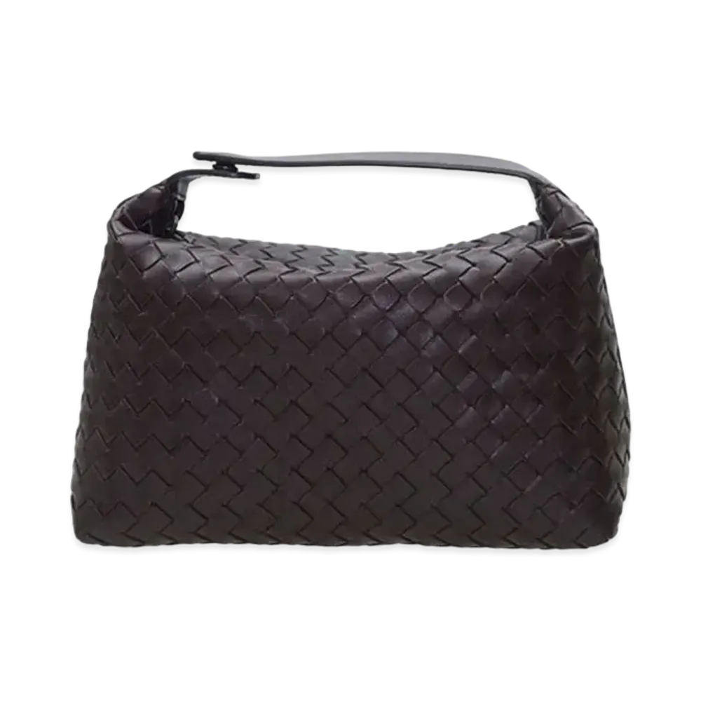 Bottega Veneta Lambskin Hand Bag "Brown"