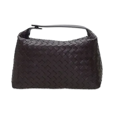 Bottega Veneta Lambskin Hand Bag "Brown"