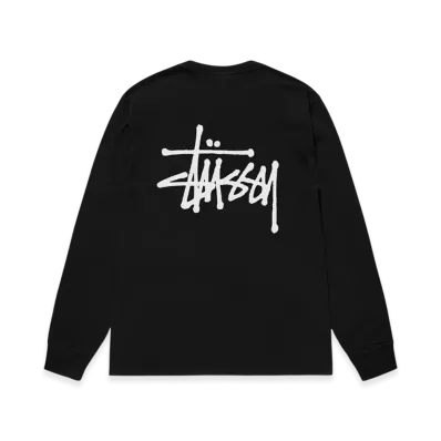 Stussy Basic Stussy Pigment Dyed LS Tee 2024 "Black"