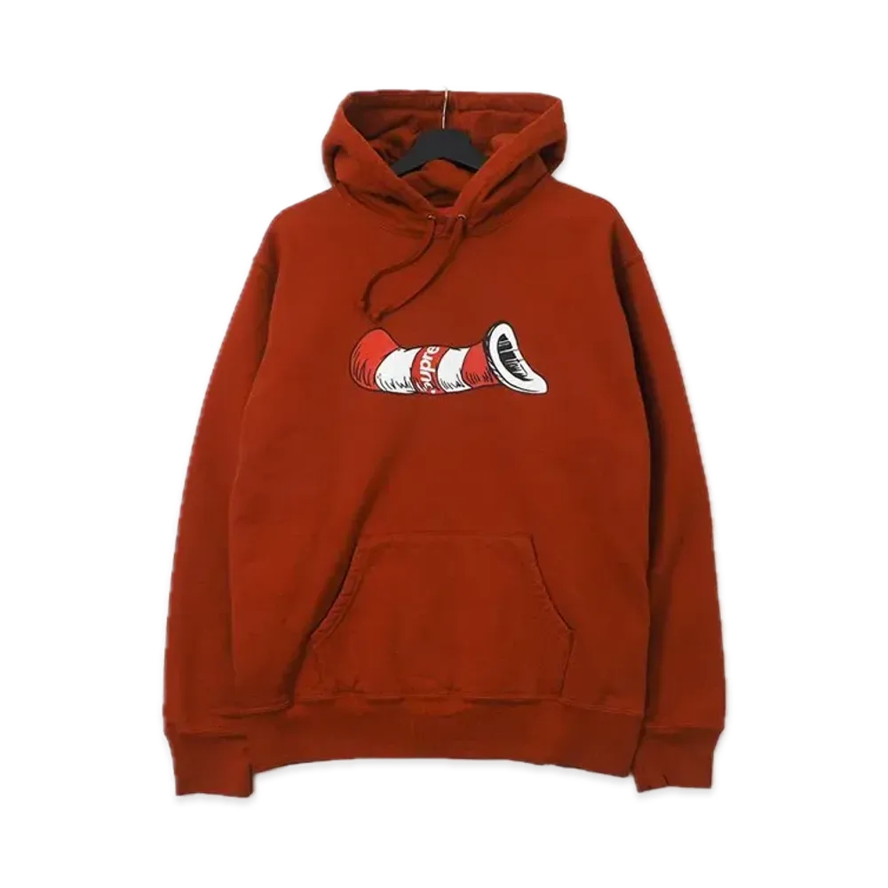 Supreme Cat in the Hat Hooded Sweatshirt "Red"