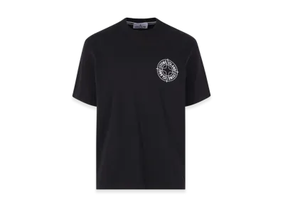 Stone Island T-Shirt With 'outline Compass' Print "Black"