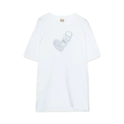High Scream Center PULL-LOVE-TAB TEE "WHITE"