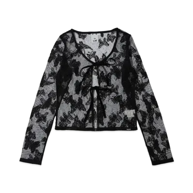 X-Girl Butterfly Lace Cardigan "Black"