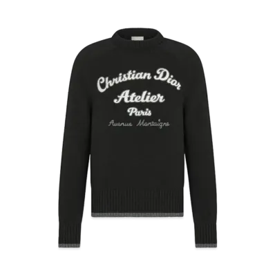 Dior Dior Essentials 'Christian Dior Atelier' Sweater Wool Jersey "Black"