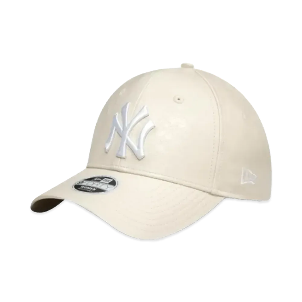 NEW ERA 940 9FORTY Female Crinkled Satin "NY Stone Leather"