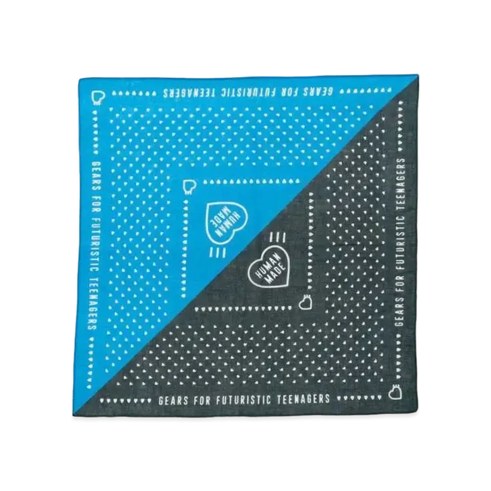 HUMAN MADE MONTHLY BANDANA AUGUST "Blue"