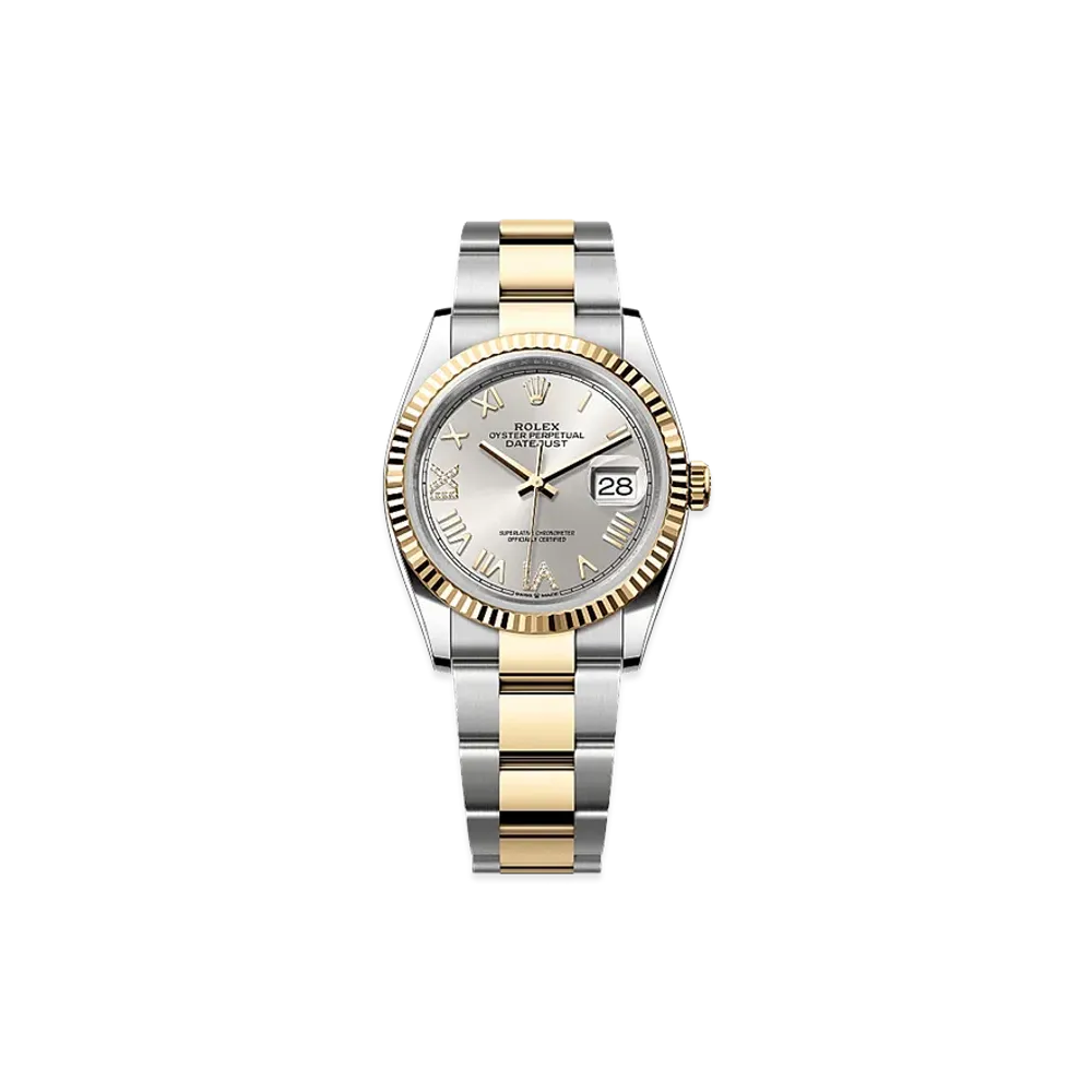 ROLEX Datejust 36 Oystersteel & Yellow Gold "Silver"