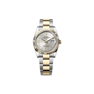 ROLEX Datejust 36 Oystersteel & Yellow Gold "Silver"