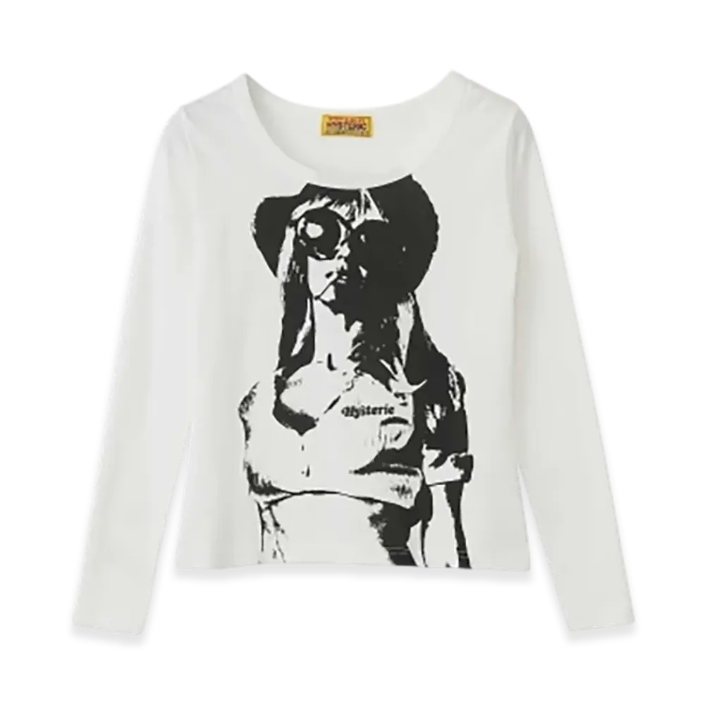 HYSTERIC GLAMOUR Smoke On The Water Chibi T-Shirt "White"