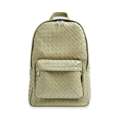Bottega Veneta Intrecciato Backpack "Travertine"