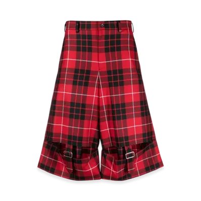 BLACK COMME des GARCONS Check Shorts "Black"