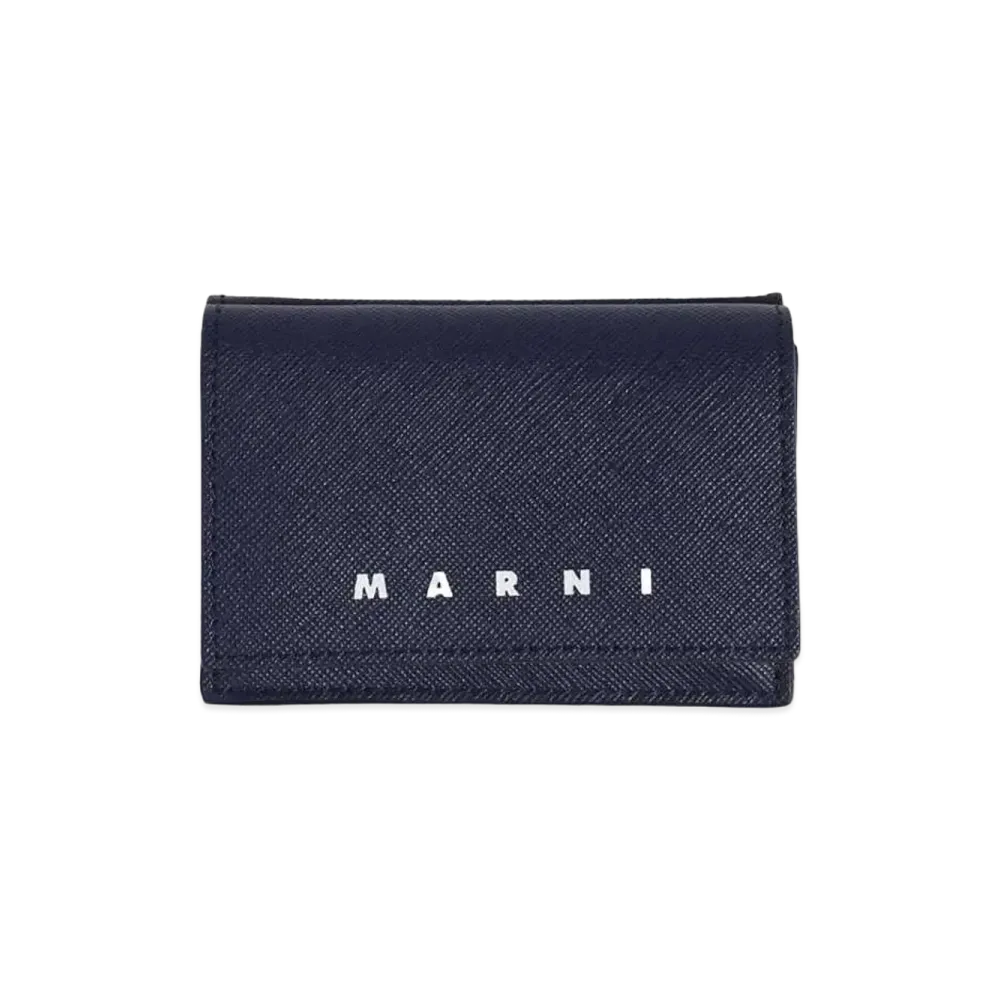 MARNI TRIFOLD "BLACK/BLUBLACK"