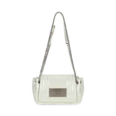 Matin Kim Glossy Quilting Small Chain Bag "Light Grey"