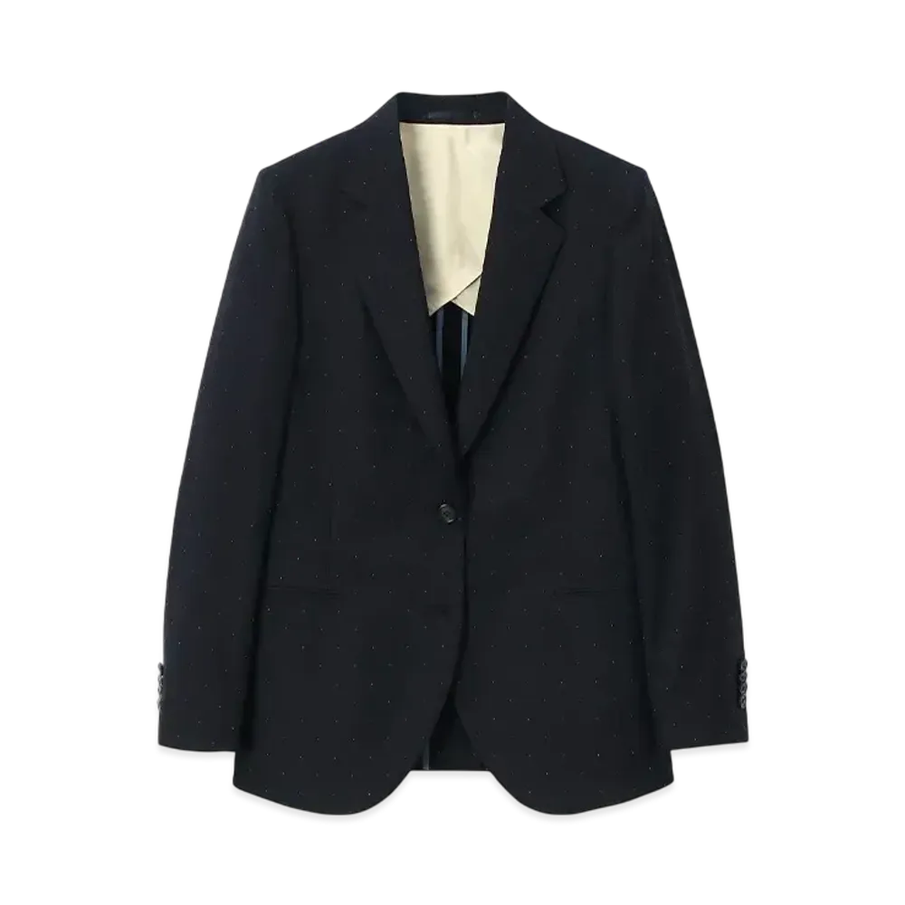 Paul Smith Womens Dobby Pindot Jacket "Navy"