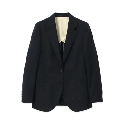 Paul Smith Womens Dobby Pindot Jacket "Navy"