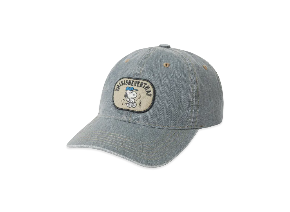 thisisneverthat x PEANUTS HBT Washed Cap "Faded Blue"