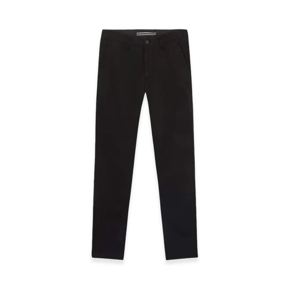 Stone Island 34310 Supima Cotton Twill Stretch-TC Chino Pants with Logo Patch - 24FW "Black"