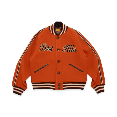 HUMAN MADE Wool Varsity Jacket "Orange"