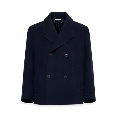 Valentino Wool Coat "Midnight Blue"