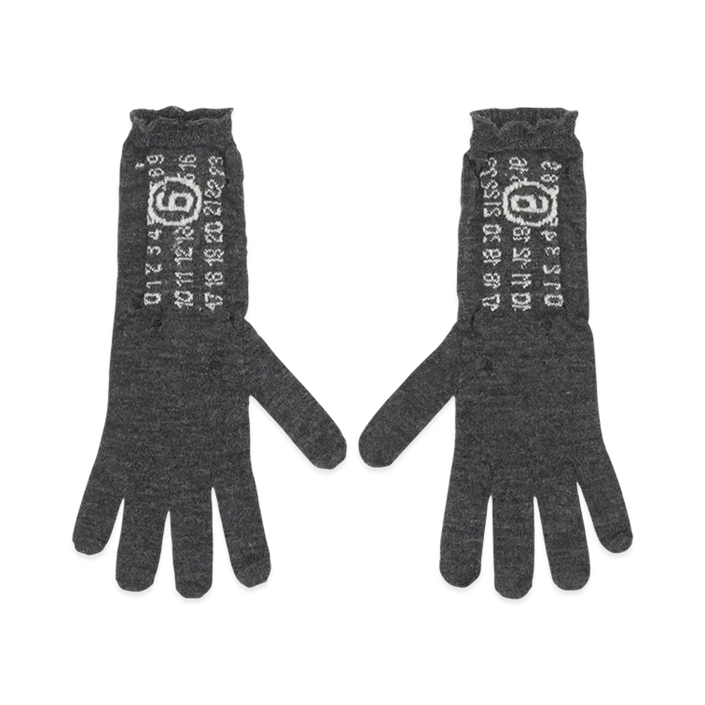 MM6 Maison Margiela Wool Gloves "Gray"
