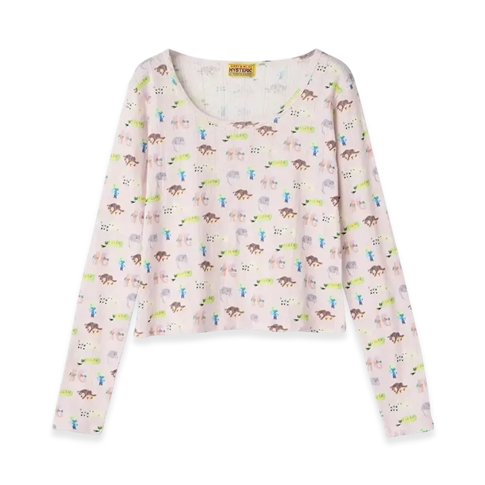 HYSTERIC GLAMOUR Waffle T-shirt "Multi"