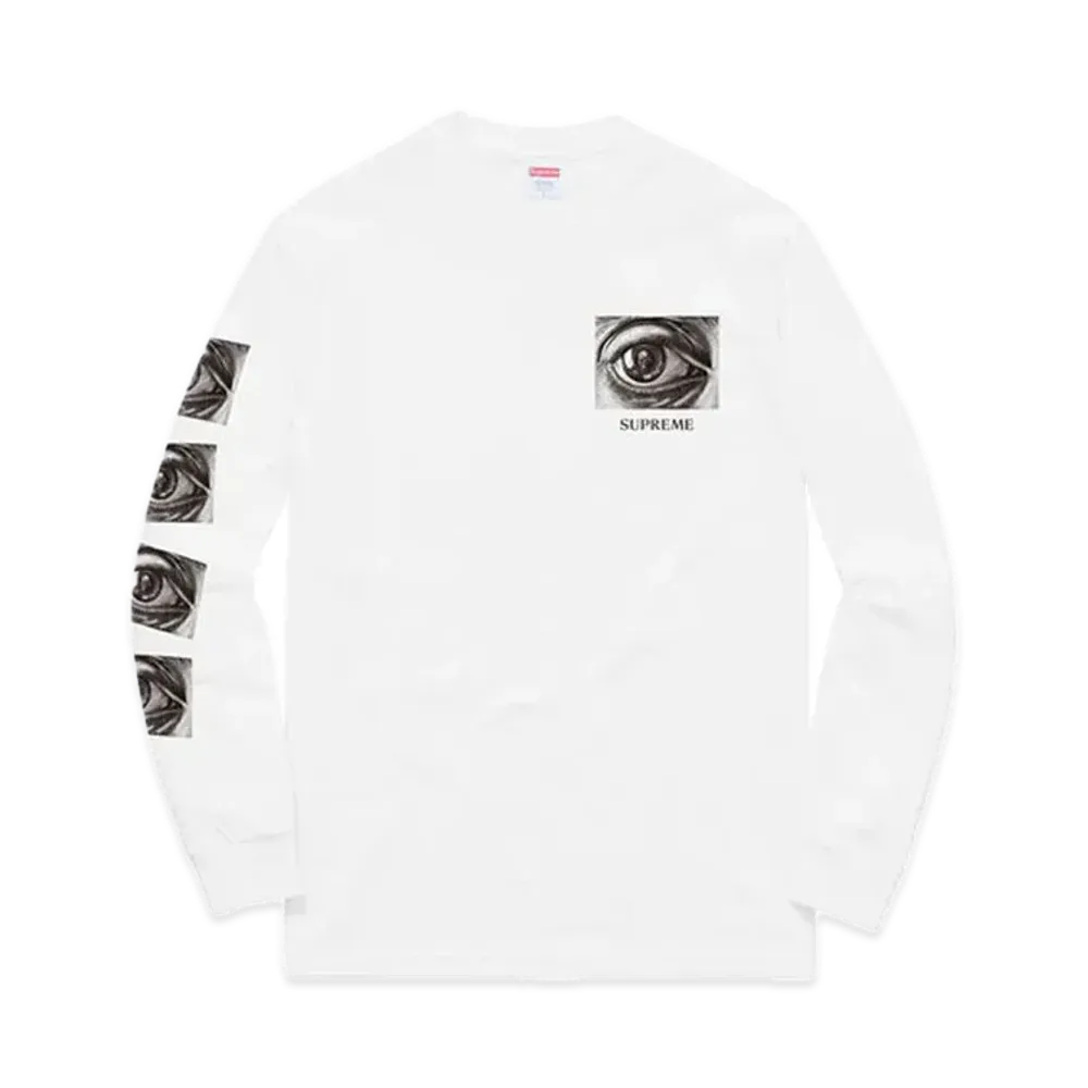 Supreme MC Escher Eye LS Tee "White"