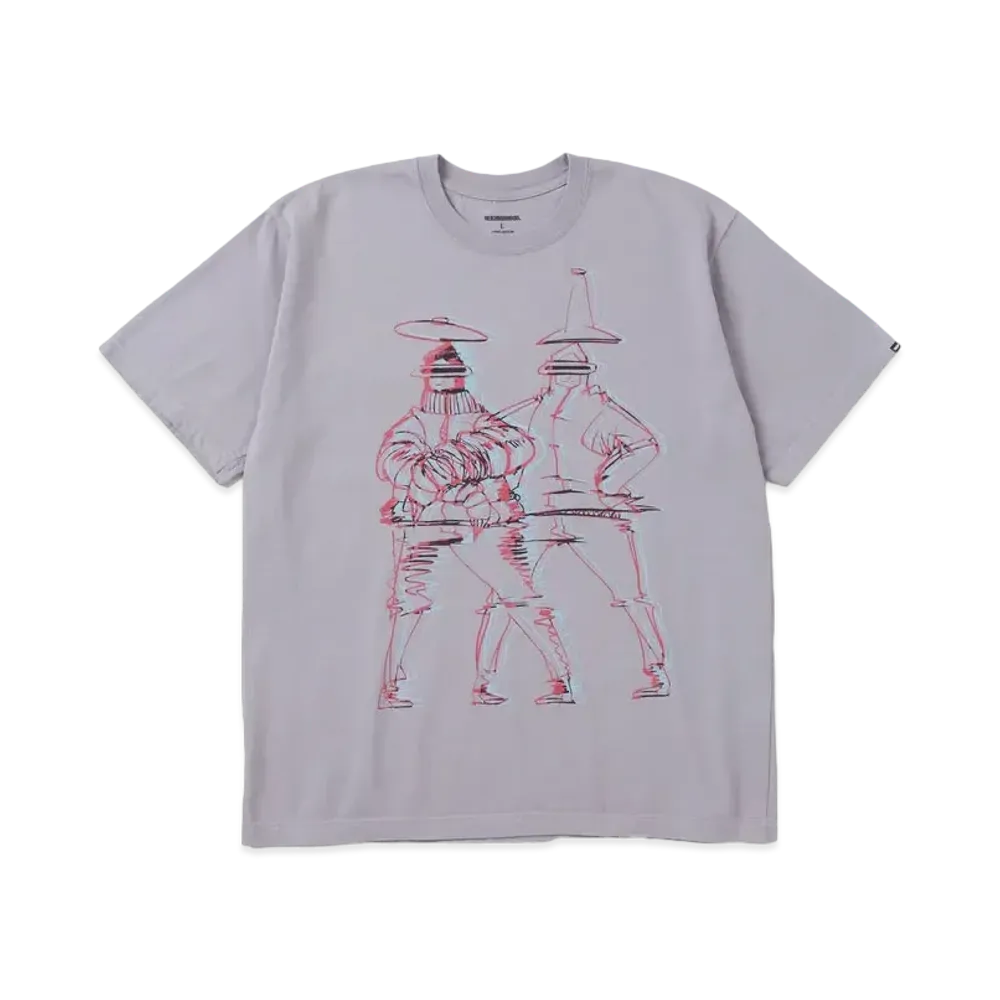 NEIGHBORHOOD NH x TAKU OBATA . Tee SS-4 "Gray"